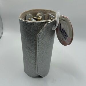 Audra Jewelry Roll Silver Travel Case